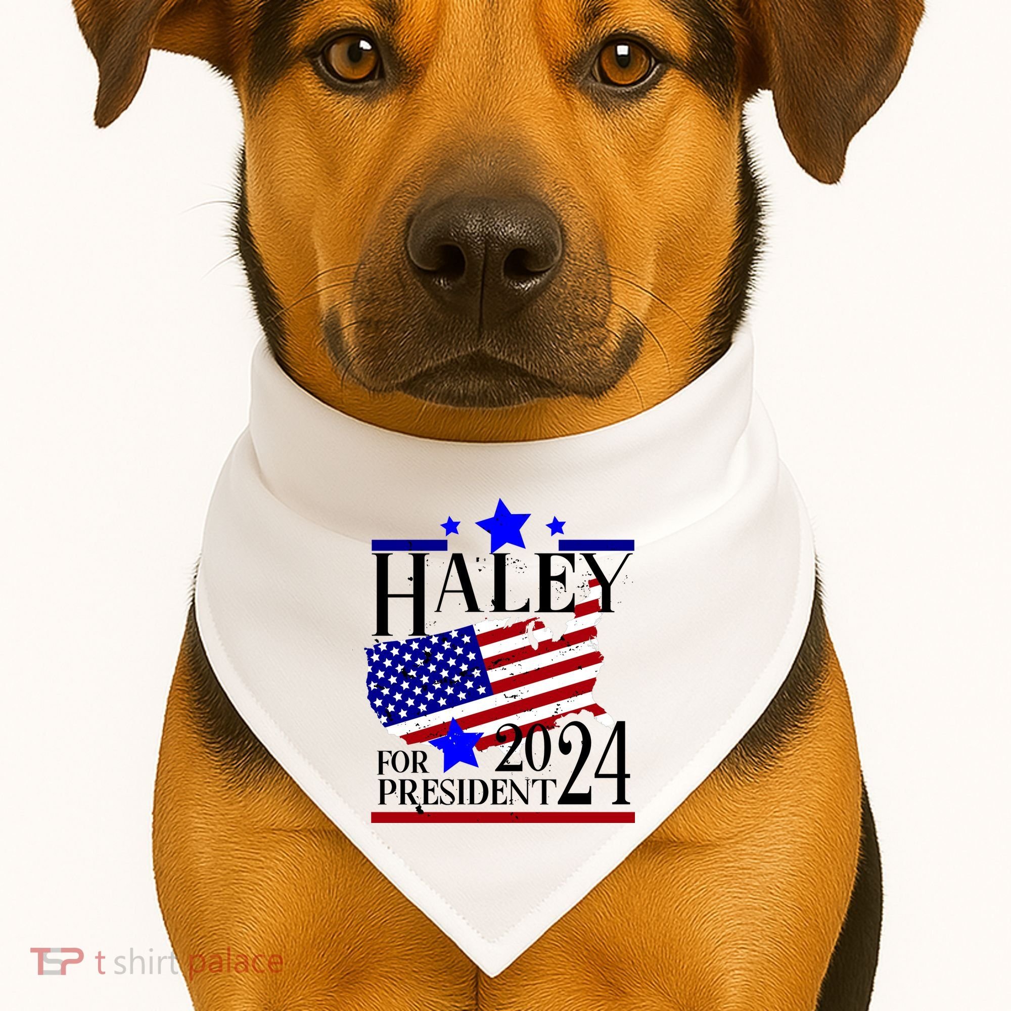 Haley For President 2024 USA-Made Doggie Bandana