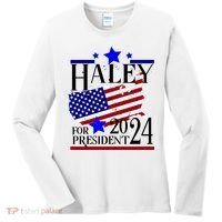 Haley For President 2024 Women's Long Sleeve Shirt thumb 0