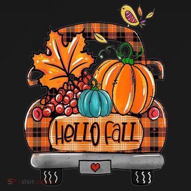 Hello Fall Pumpkin Truck Cute City Backpack
