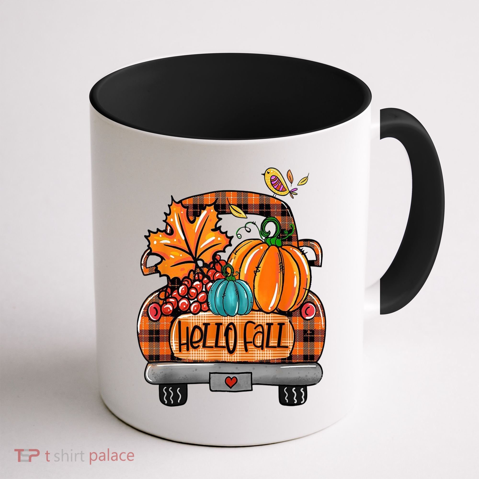 Hello Fall Pumpkin Truck Cute Coffee Mug
