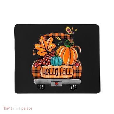 Hello Fall Pumpkin Truck Cute Mousepad