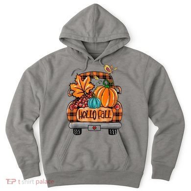 Hello Fall Pumpkin Truck Cute Hoodie