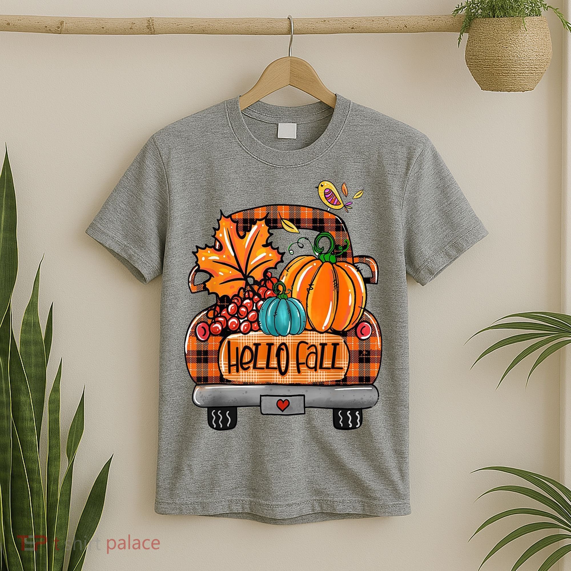 Hello Fall Pumpkin Truck Cute T-Shirt
