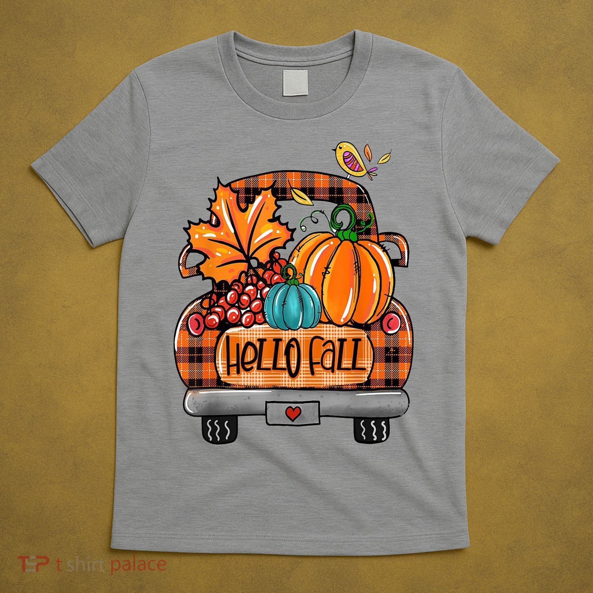 Hello Fall Pumpkin Truck Cute T-Shirt