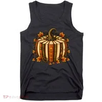 Halloween Fall Reading Pumpkin Books Teacher Tank Top thumb 0