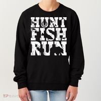 Hunt Fish Run Hunting Fishing Running Hunter Gift Women's Sweatshirt thumb 0