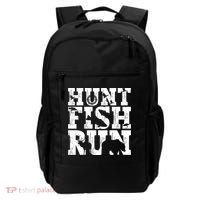 Hunt Fish Run Hunting Fishing Running Hunter Gift Backpack thumb 0