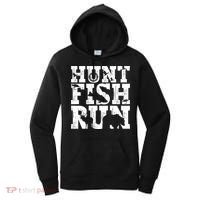 Hunt Fish Run Hunting Fishing Running Hunter Gift Women's Hoodie thumb 0
