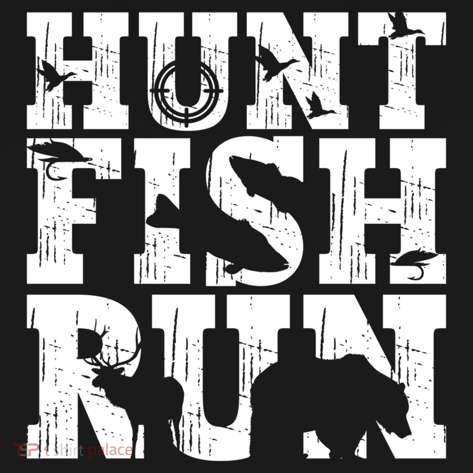 Hunt Fish Run Hunting Fishing Running Hunter Gift Women's Hoodie