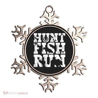 Hunt Fish Run Hunting Fishing Running Hunter Gift Ornament