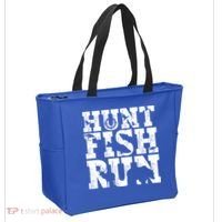 Hunt Fish Run Hunting Fishing Running Hunter Gift Tote Bag thumb 2