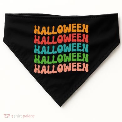 Halloween Festive Retro Gift USA-Made Doggie Bandana
