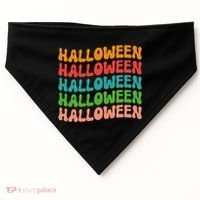 Halloween Festive Retro Gift USA-Made Doggie Bandana thumb 0