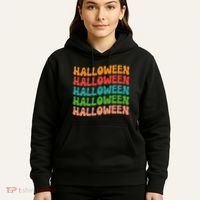 Halloween Festive Retro Gift Hoodie thumb 5