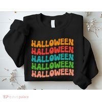 Halloween Festive Retro Gift Sweatshirt thumb 2