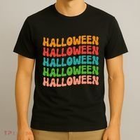 Halloween Festive Retro Gift T-Shirt thumb 3