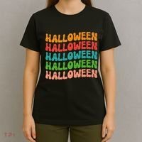 Halloween Festive Retro Gift T-Shirt thumb 4