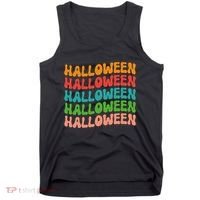 Halloween Festive Retro Gift Tank Top thumb 0