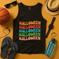 Halloween Festive Retro Gift Tank Top thumb 4