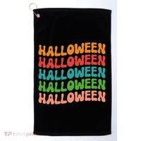 Halloween Festive Retro Gift Golf Towel thumb 0