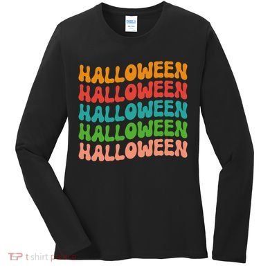 Halloween Festive Retro Gift Women's Long Sleeve Shirt
