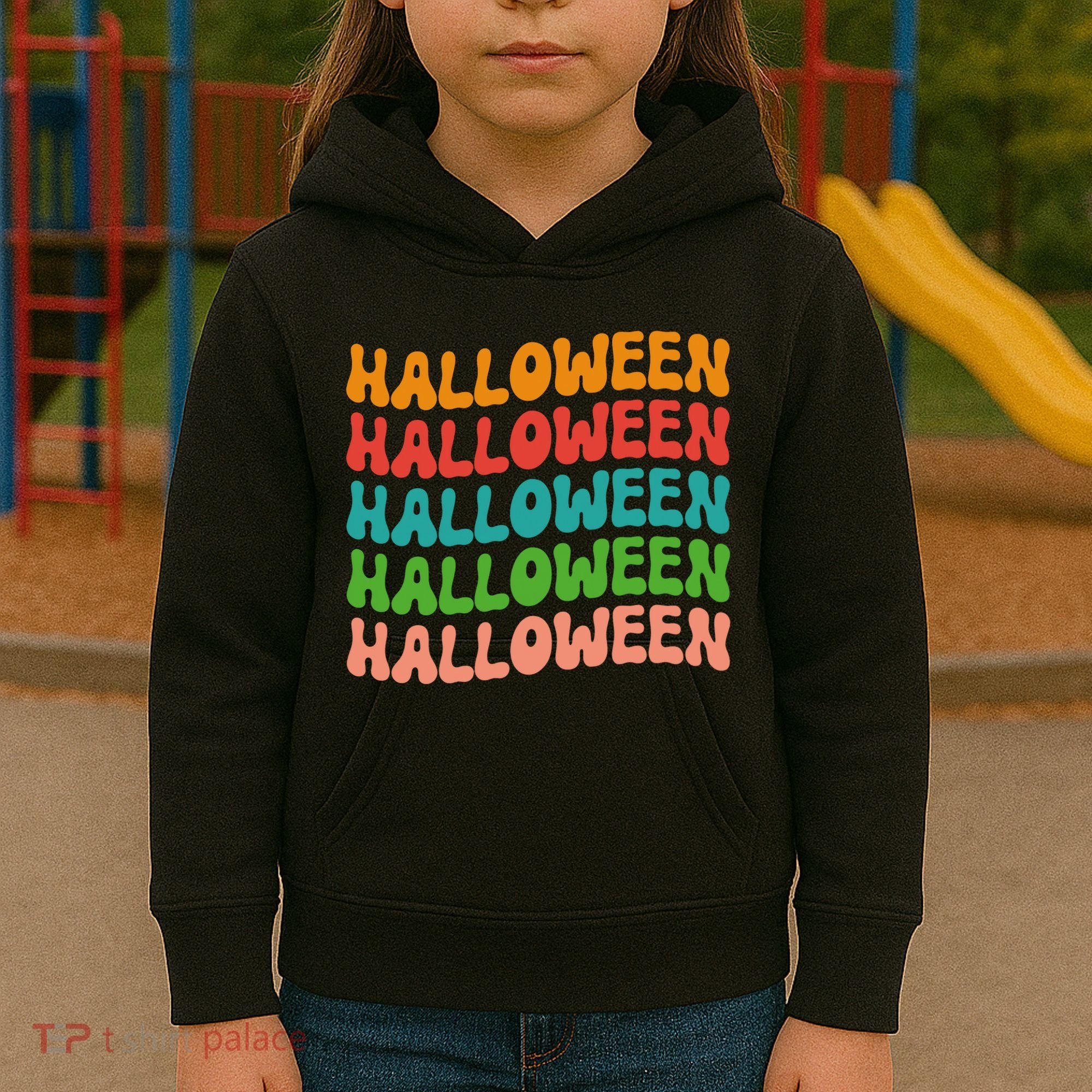 Halloween Festive Retro Gift Kids Hoodie