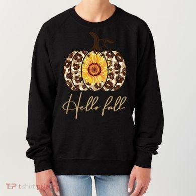 Hello Fall Sunflower Pumpkin Women's Sweatshirt