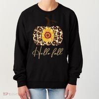 Hello Fall Sunflower Pumpkin Women's Sweatshirt thumb 0