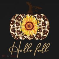 Hello Fall Sunflower Pumpkin Kids Tie-Dye T-Shirt thumb 3