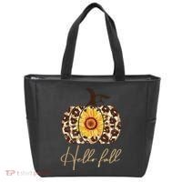 Hello Fall Sunflower Pumpkin Tote Bag thumb 0