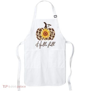 Hello Fall Sunflower Pumpkin Apron