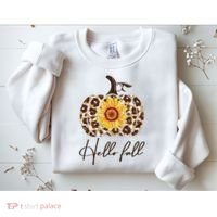 Hello Fall Sunflower Pumpkin Sweatshirt thumb 2