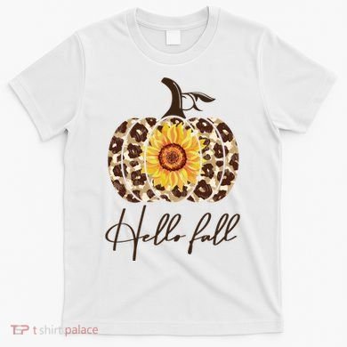 Hello Fall Sunflower Pumpkin T-Shirt