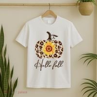 Hello Fall Sunflower Pumpkin T-Shirt thumb 2