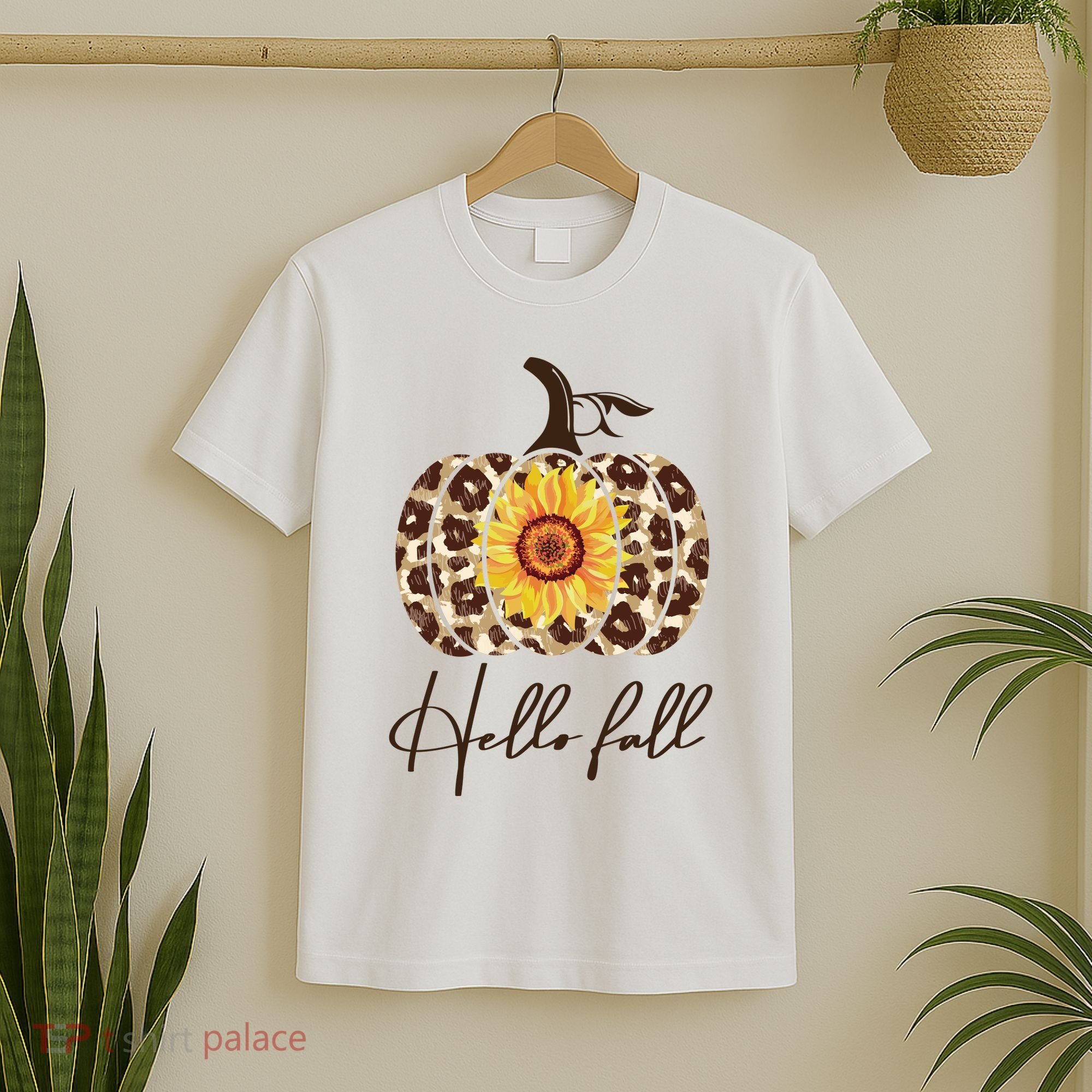 Hello Fall Sunflower Pumpkin T-Shirt