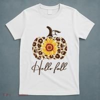 Hello Fall Sunflower Pumpkin T-Shirt thumb 5