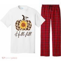 Hello Fall Sunflower Pumpkin Pajama Set thumb 0
