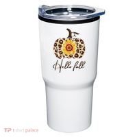 Hello Fall Sunflower Pumpkin Tumbler thumb 0