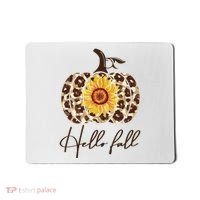 Hello Fall Sunflower Pumpkin Mousepad thumb 0