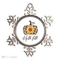 Hello Fall Sunflower Pumpkin Ornament thumb 0