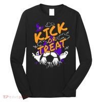Halloween For Soccer Players With A Soccer Ball Long Sleeve Shirt thumb 0