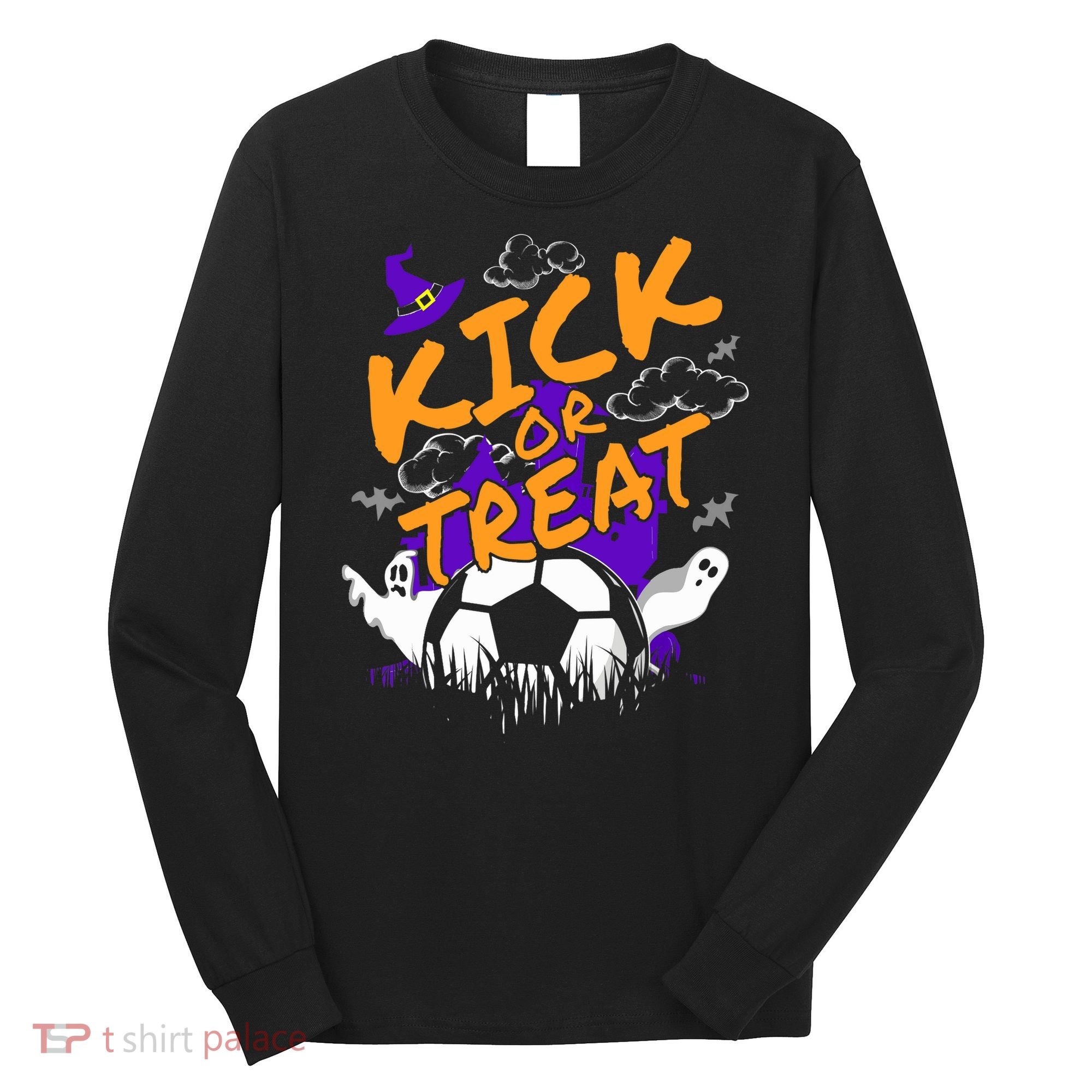 Halloween For Soccer Players With A Soccer Ball Long Sleeve Shirt