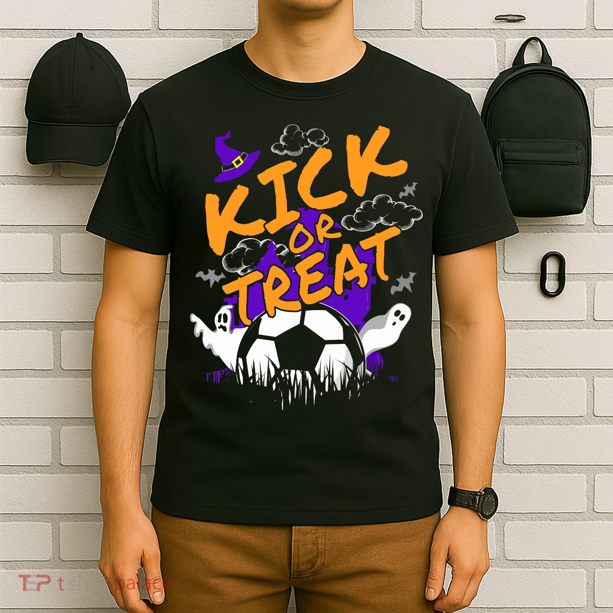 Halloween For Soccer Players With A Soccer Ball T-Shirt