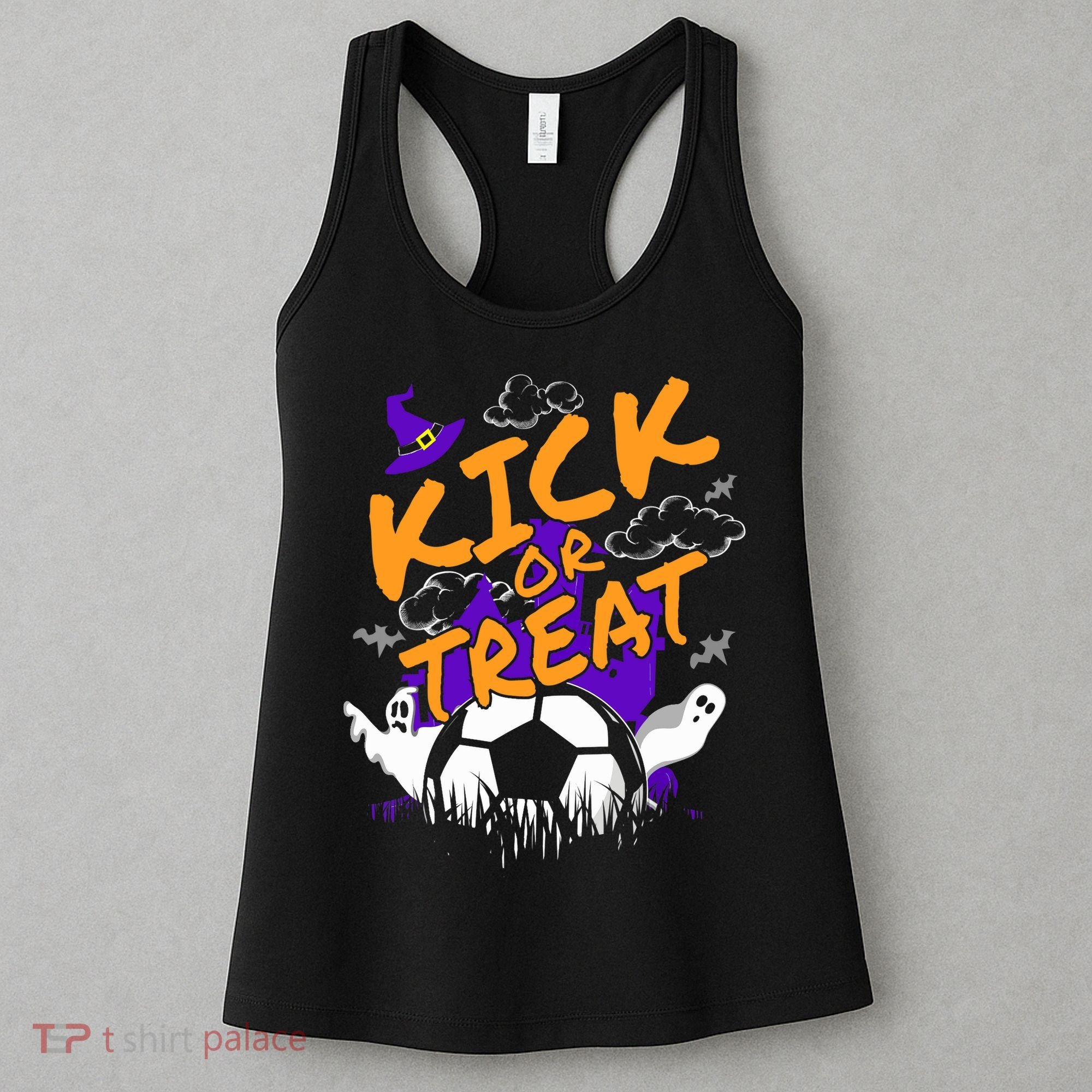 Halloween For Soccer Players With A Soccer Ball Women's Tank Top