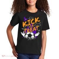 Halloween For Soccer Players With A Soccer Ball Kids T-Shirt thumb 2