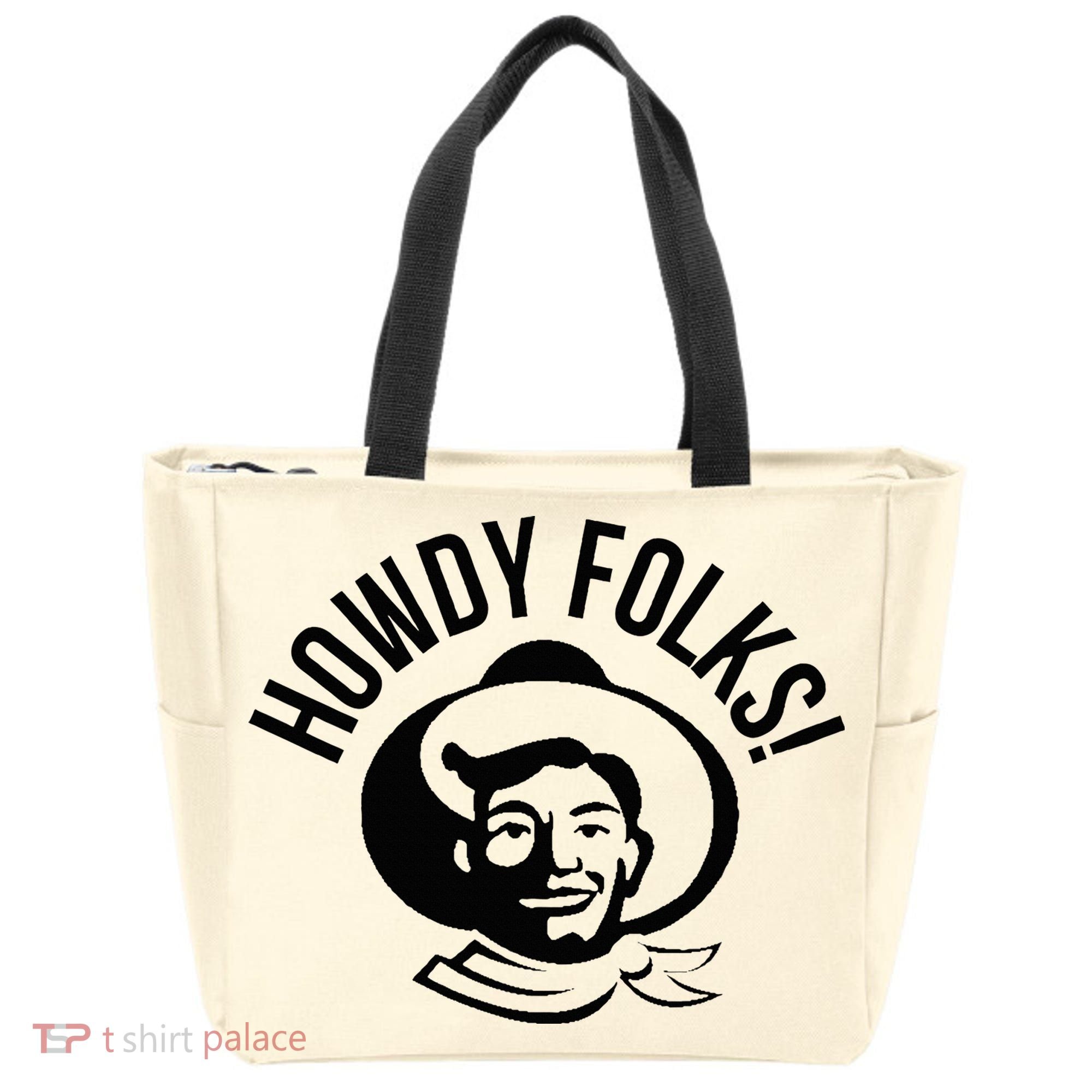 Howdy Folks State Fair Texas Cowboy Tote Bag