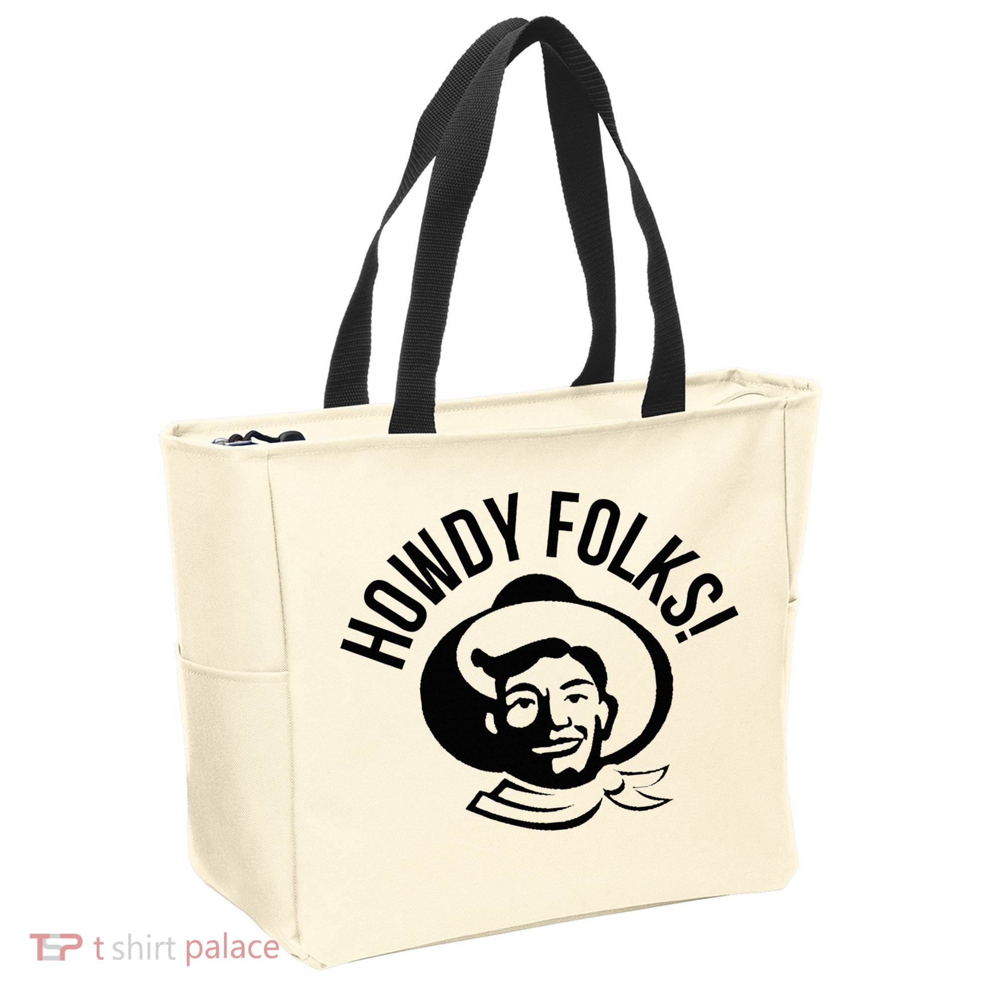 Howdy Folks State Fair Texas Cowboy Tote Bag