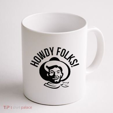 Howdy Folks State Fair Texas Cowboy Coffee Mug back