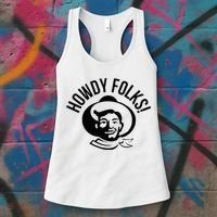 Howdy Folks State Fair Texas Cowboy Women's Tank Top thumb 3
