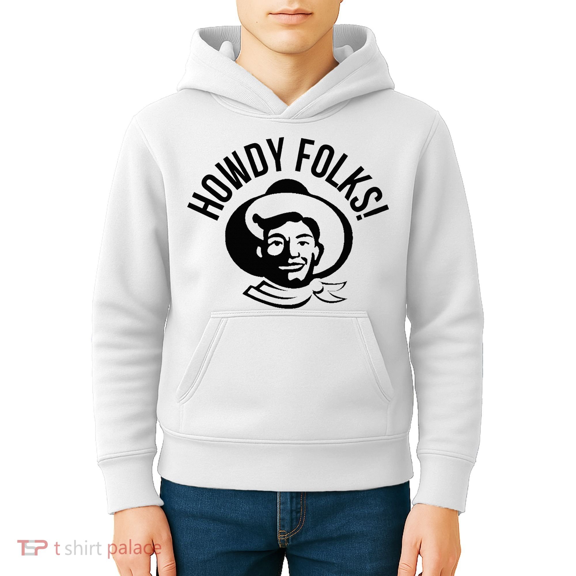 Howdy Folks State Fair Texas Cowboy Kids Hoodie